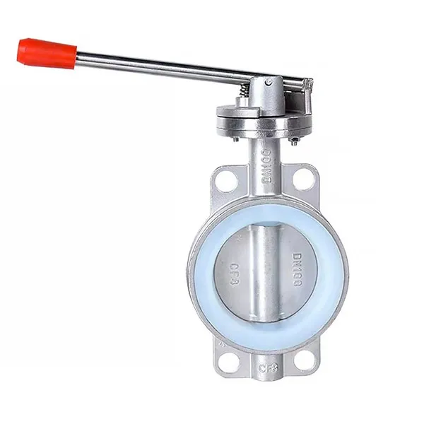 Дисковый затвор фланцевый нержавеющий с силиконовым уплотнением