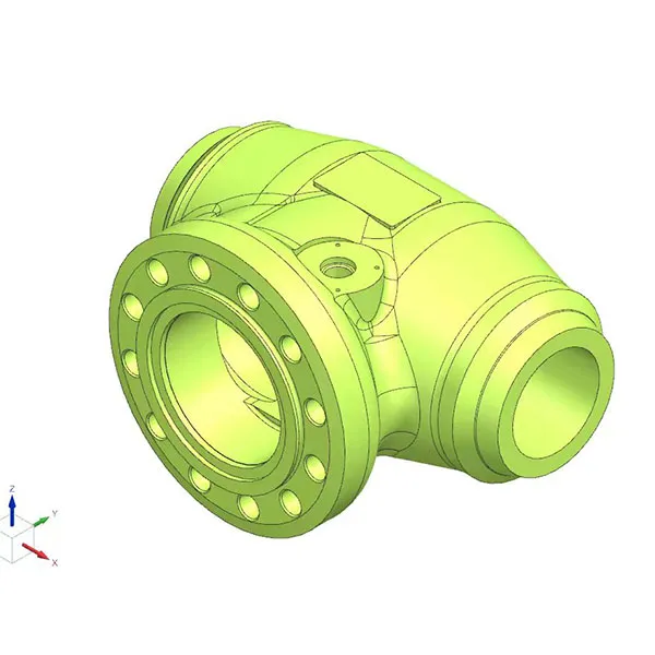 Корпус клапана большого диаметра из нержавеющей стали