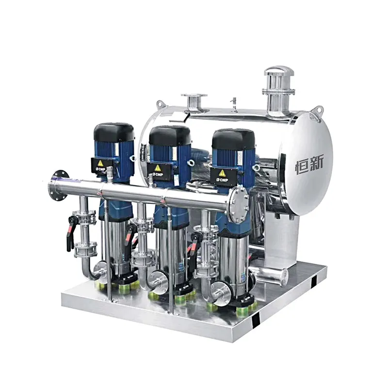 Безнапорное водоснабжающее устройство для хозяйственно-бытовых нужд с повышением давления и стабилизацией потока