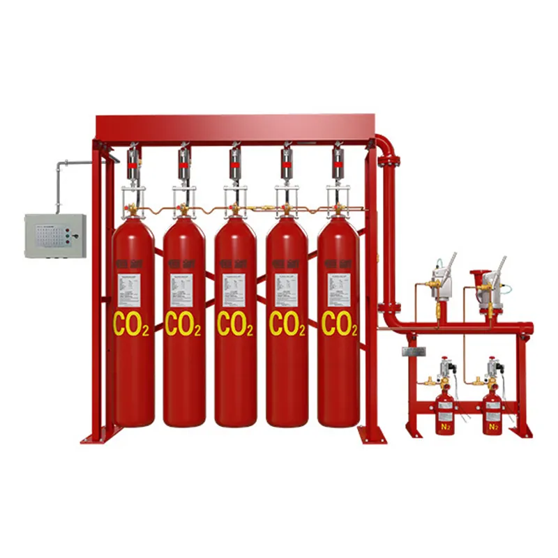 Система пожаротушения высокого давления с диоксидом углерода