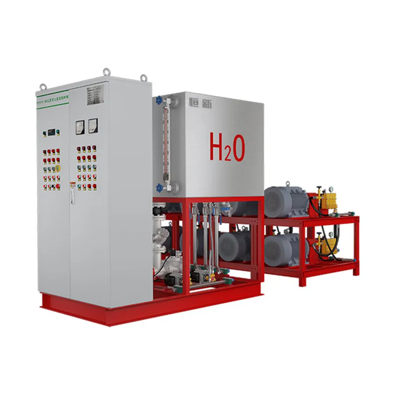 Система пожаротушения тонкораспылённой водой высокого давления (насосная группа горизонтального типа)