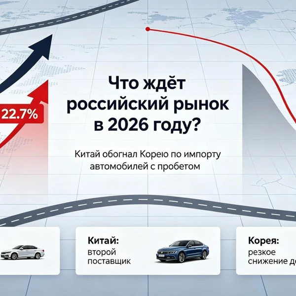 Китайские подержанные автомобили обгоняют Южную Корею: что будет с российским рынком в 2026 году?