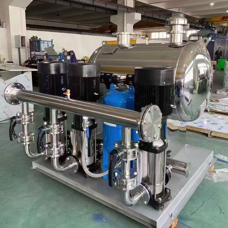 Устройство водоснабжения без отрицательного давления с частотным регулированием