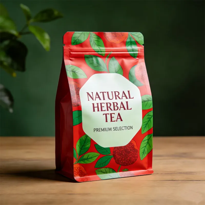 Восьмишовный стоячий пакет с зип-локом