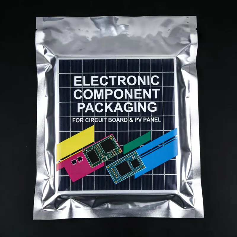 Пакет с трёхсторонним швом алюминизированный с печатью