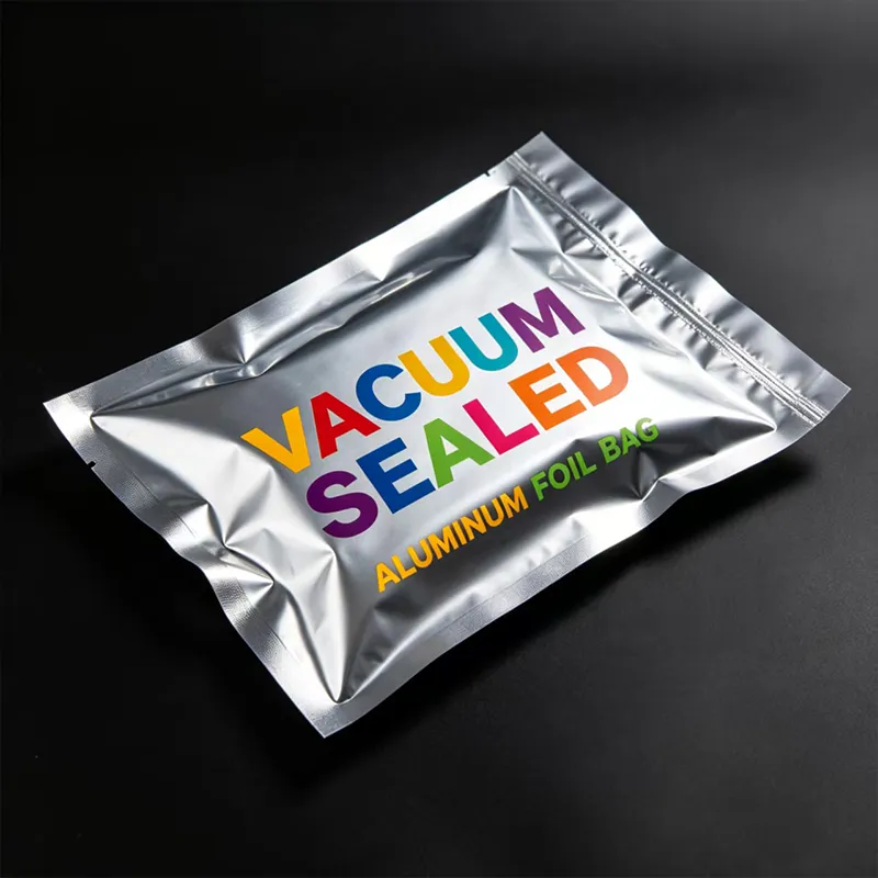 Пакет с трёхсторонним швом из алюминиевой фольги с печатью