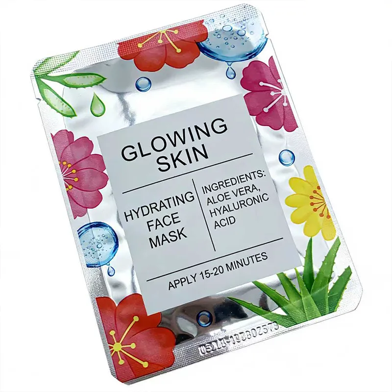 Пакет с трёхсторонним швом из алюминиевой фольги с печатью