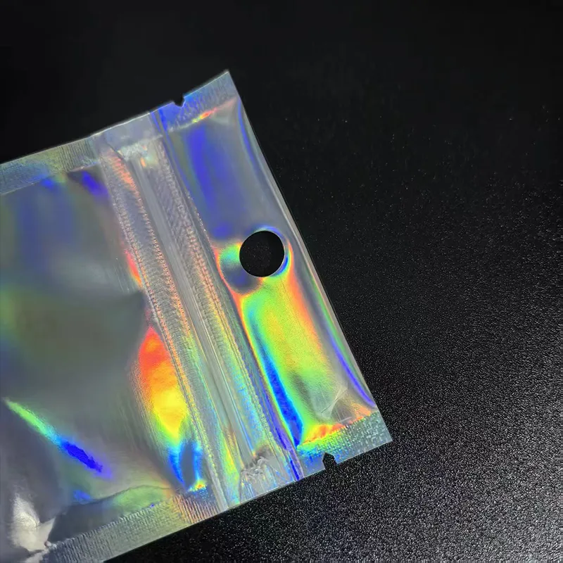Плоский пакет с зип-локом с лазерным эффектом