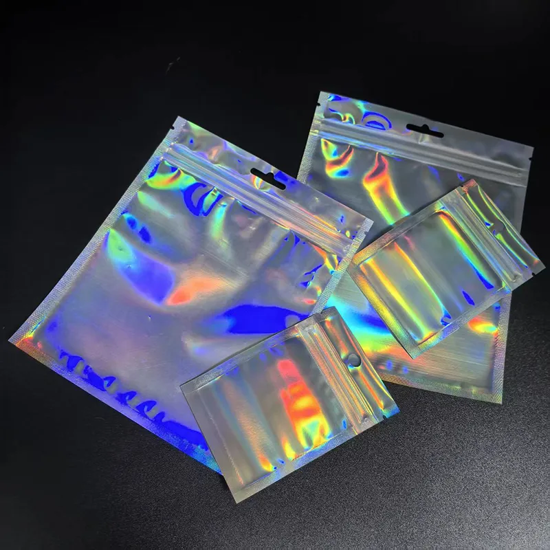 Плоский пакет с зип-локом с лазерным эффектом