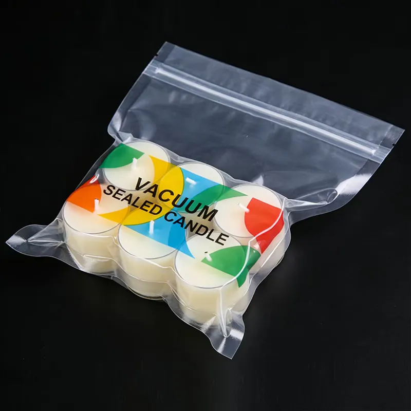 Плоский пакет с зип-локом с печатью