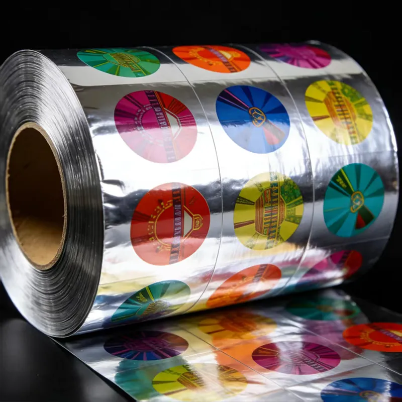 Рулонная плёнка алюминизированная с печатью