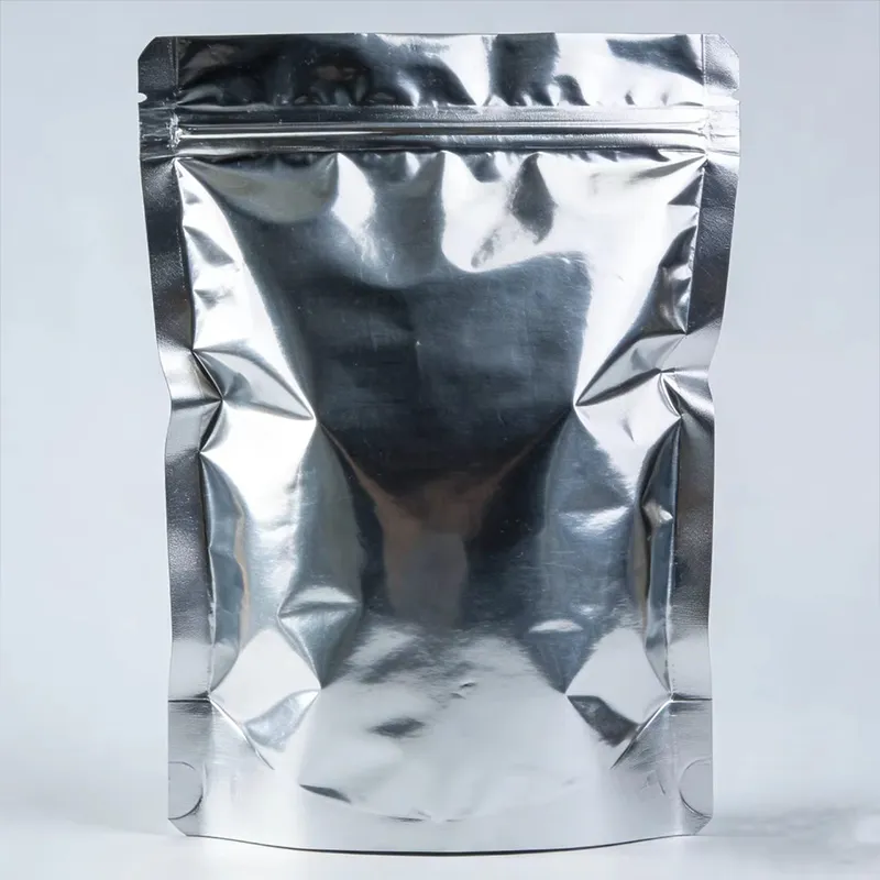 Стоячий пакет с зип-локом алюминизированный