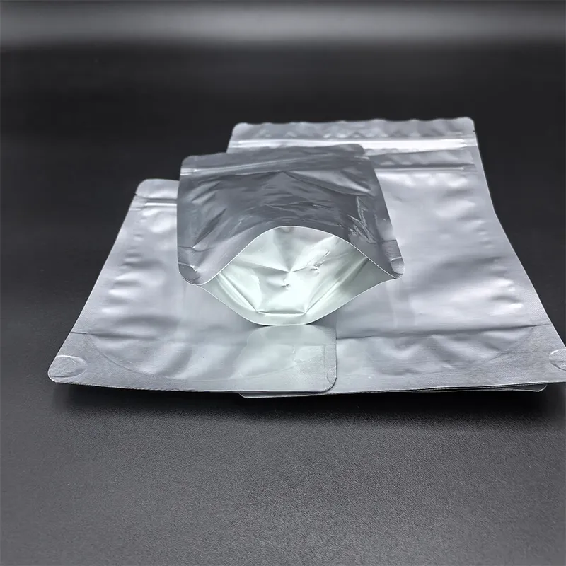 Стоячий пакет с зип-локом из алюминиевой фольги