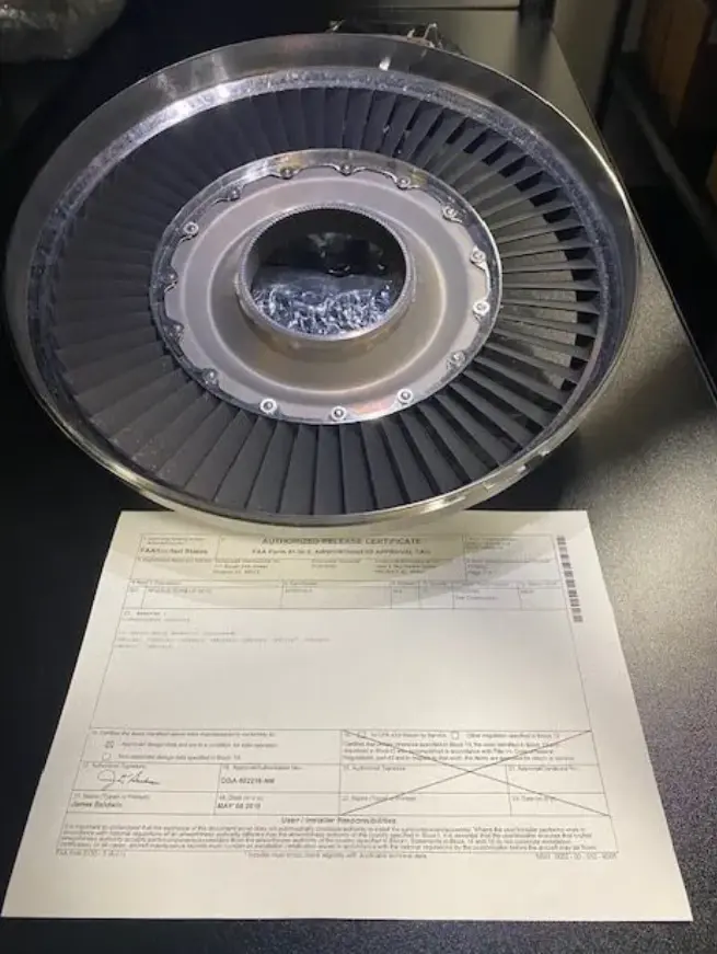 Турбинная сопловая решетка 2-й ступени НД двигателя TFE-731 (3075716-2)