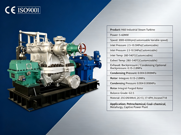 Промышленная паровая турбина H60 (3)