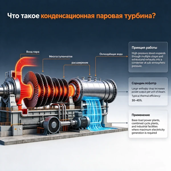 Конденсационная турбина или экстракционная конденсационная турбина: какая из них подойдет для вашей установки?