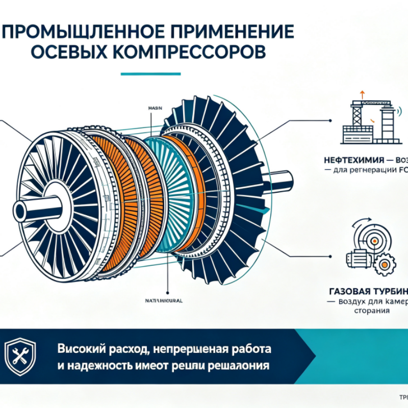 Принцип работы и руководство по промышленному обслуживанию осевых компрессоров