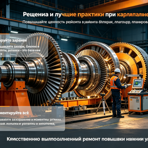Этапы капитального ремонта паровых турбин и решения для типичных неисправностей