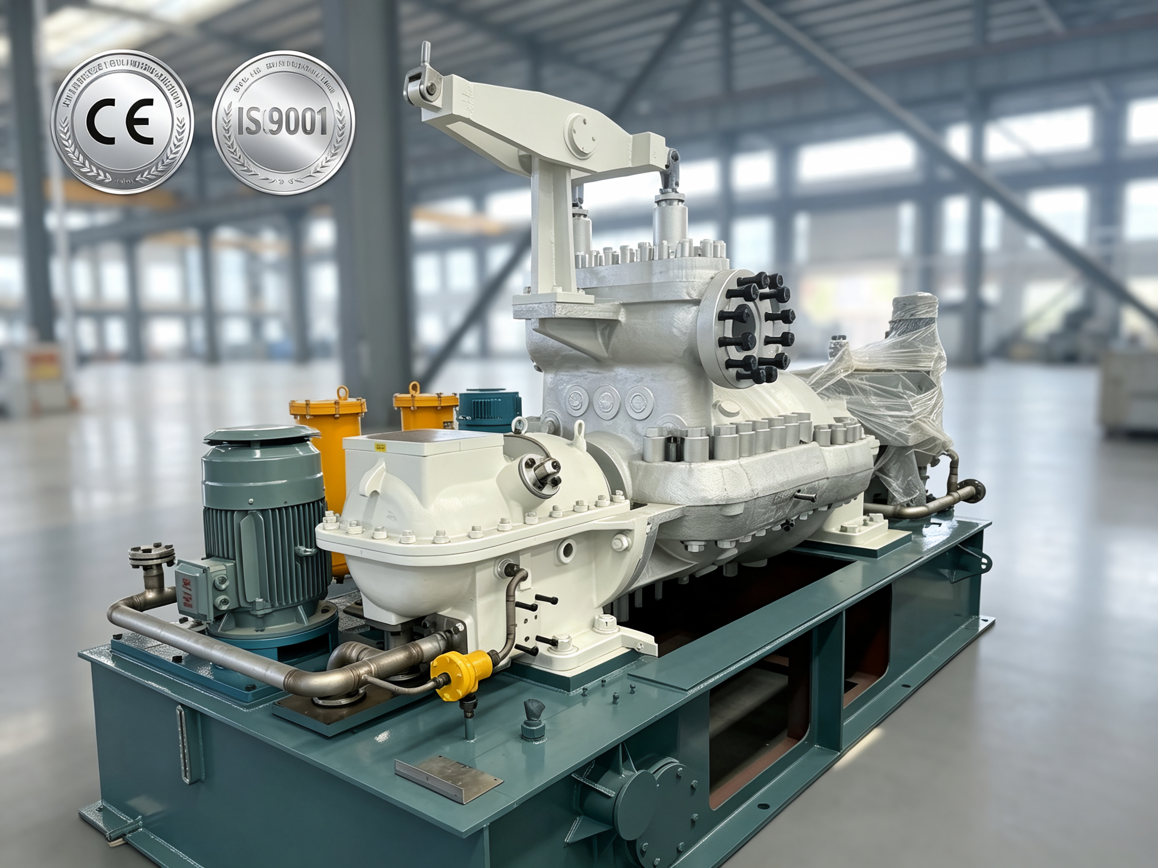 Многоступенчатая паровая турбина противодавления B7.5, 7,5 МВт, для генерации электроэнергии и привода промышленного оборудования