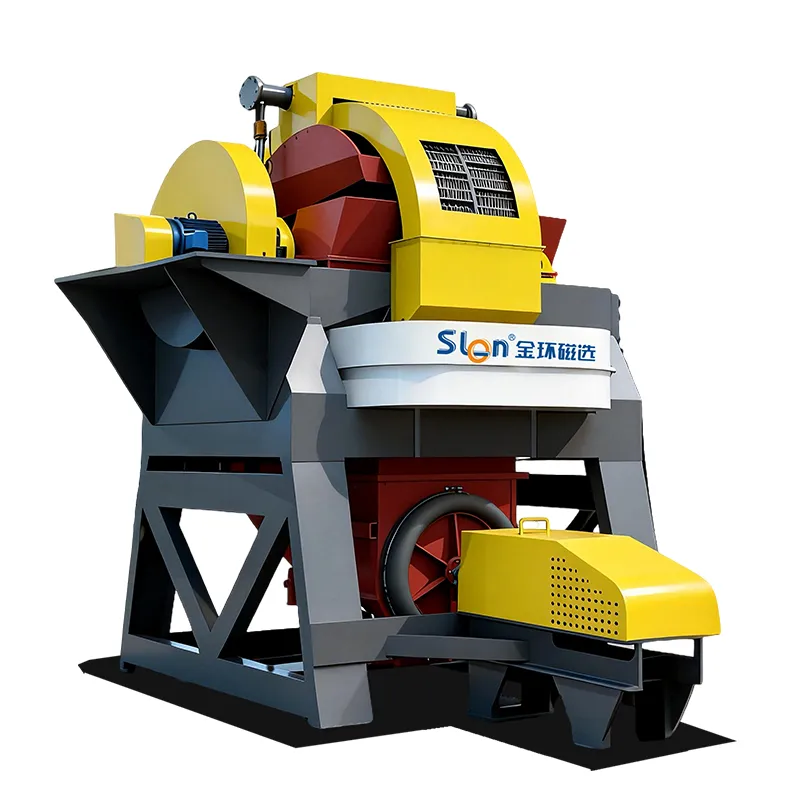 Высокоградиентный магнитный сепаратор с вращающ...