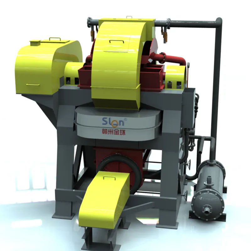 Высокоградиентный магнитный сепаратор с вращающимся кольцом, пульсацией и сильным полем SLon