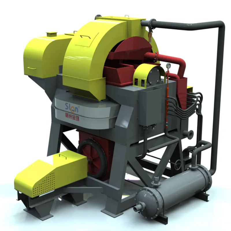 Высокоградиентный магнитный сепаратор с вращающимся кольцом, пульсацией и сильным полем SLon