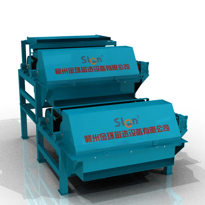 Магнитный сепаратор сухого типа с валковыми постоянными магнитами и сильным полем SGTQ