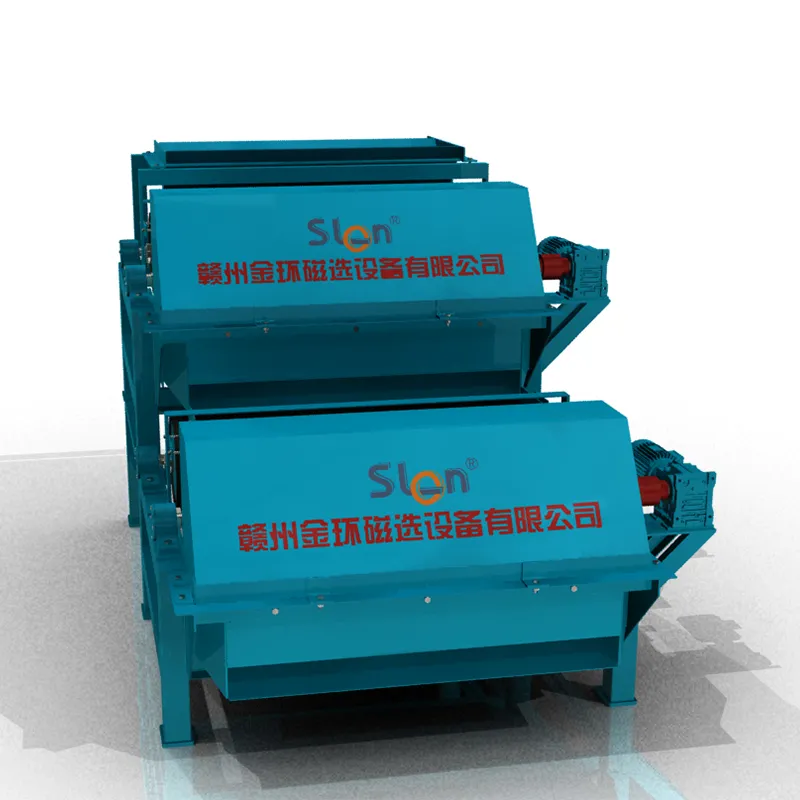 Магнитный сепаратор сухого типа с валковыми постоянными магнитами и сильным полем SGTQ