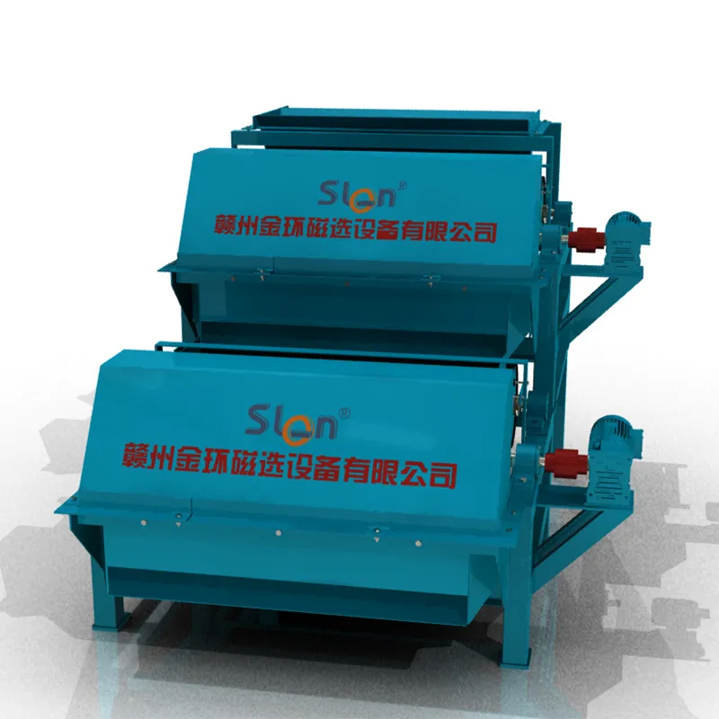 Магнитный сепаратор сухого типа с валковыми постоянными магнитами и сильным полем SGTQ