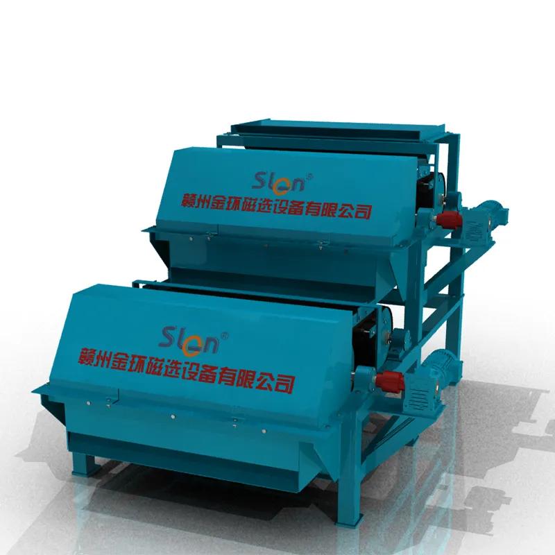 Магнитный сепаратор сухого типа с валковыми постоянными магнитами и сильным полем SGTQ