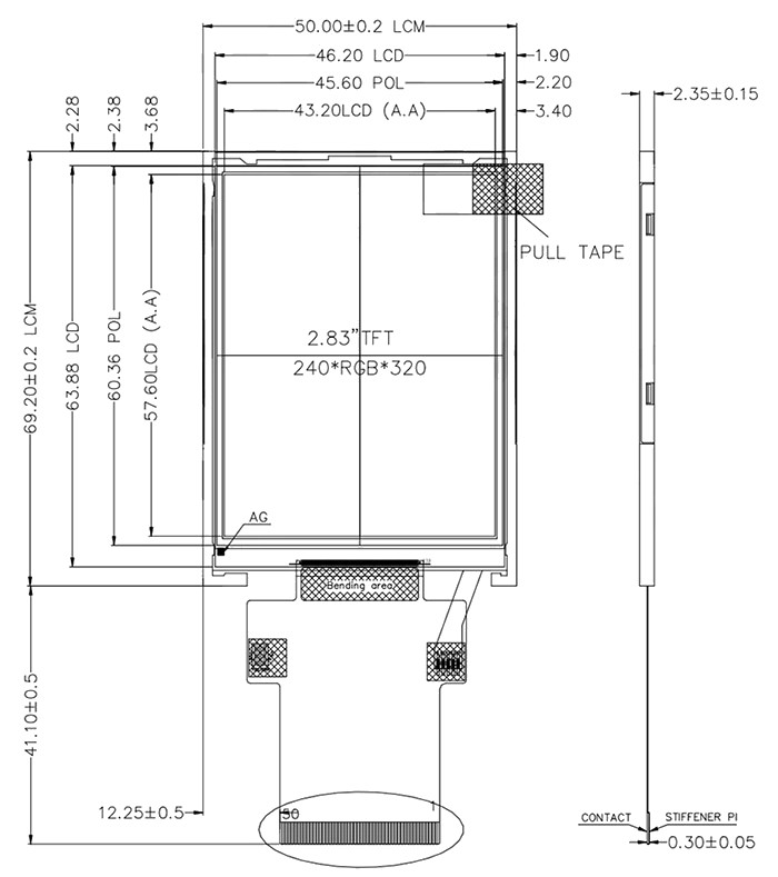 2,8-дюймовый IPS TFT ЖК-модуль (разрешение 240×320) 914 (4)