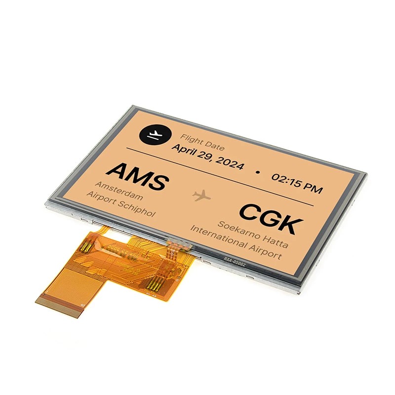 5,0-дюймовый IPS TFT ЖК-модуль (800×480) с резистивной сенсорной панелью