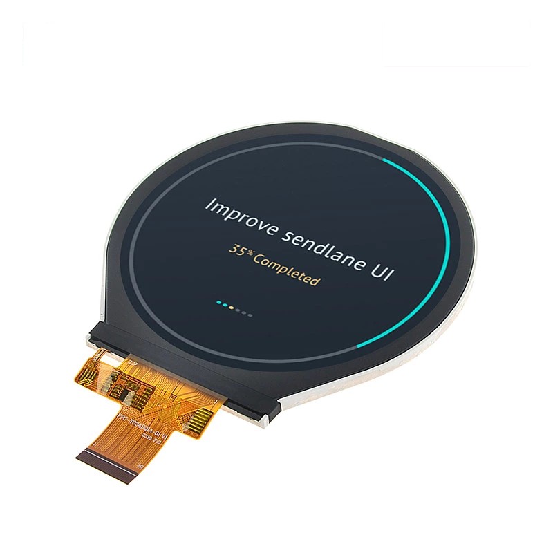 Круглый TFT-ЖК-модуль IPS с диагональю 3,4 дюйма, разрешением 800×800 и дисплеем, читаемым при солнечном свете