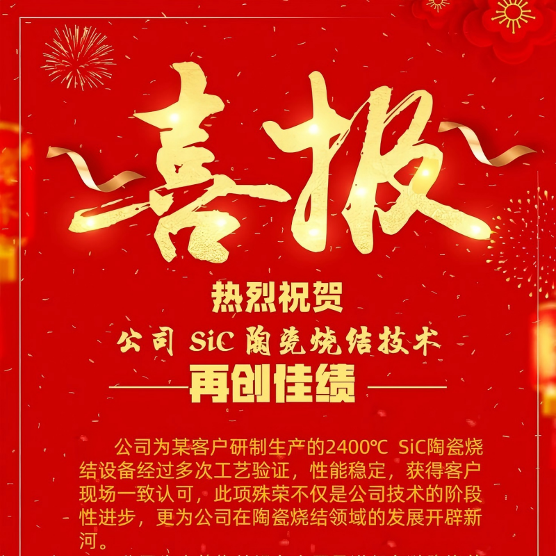 Хорошие новости! Горячо поздравляем компанию с новыми успехами в технологии спекания керамики из карбида кремния (SiC)!
