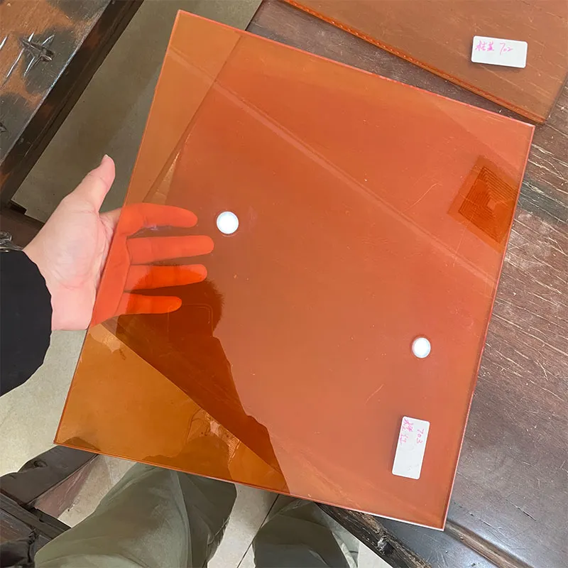 Индивидуальное Оранжевое Стекло по Заказу Клиента