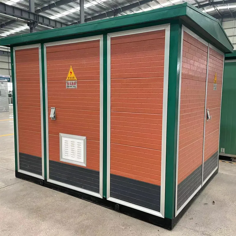 Компактная подстанция с металлическими гравированными панелями