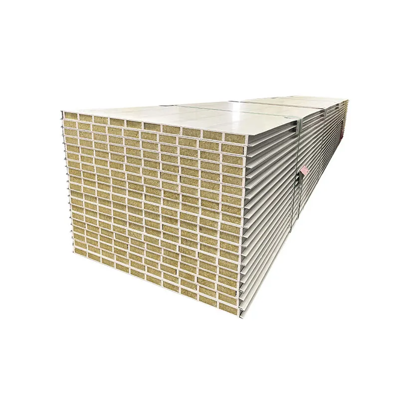 Сэндвич-панель с сердечником из магнезиального стекла и каменной ваты механического производства