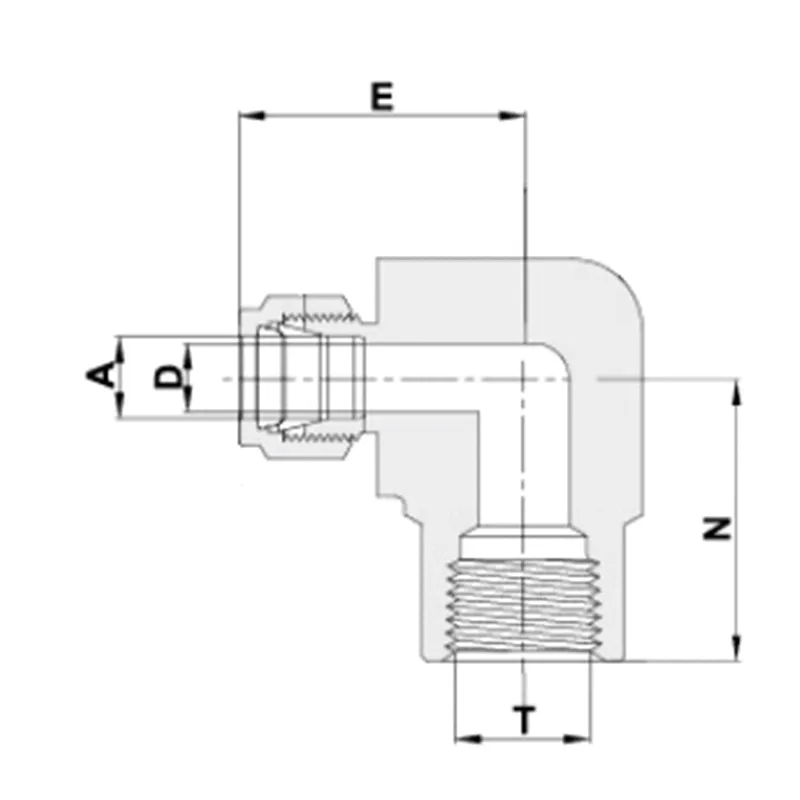 Внутренний резьбовой отвод