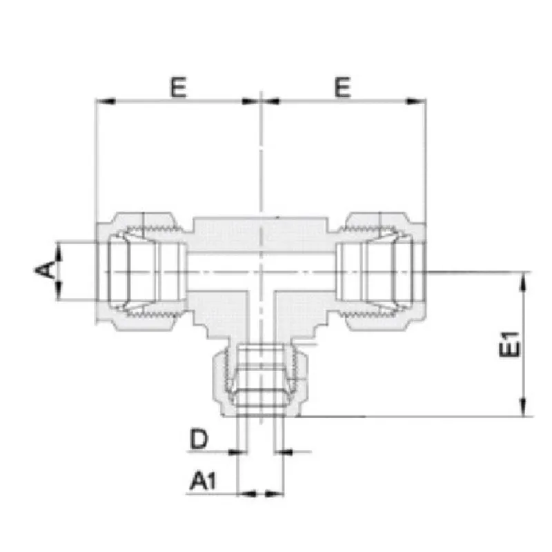 Переходной тройниковый патрубок