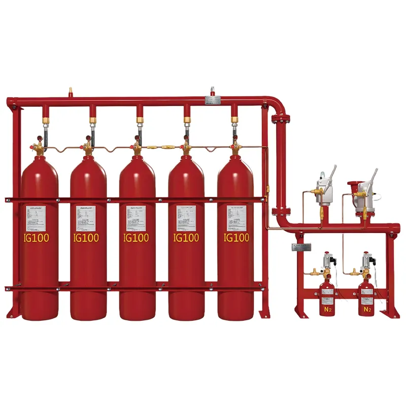 Система газового пожаротушения IG100 QMD20/70-RBr
