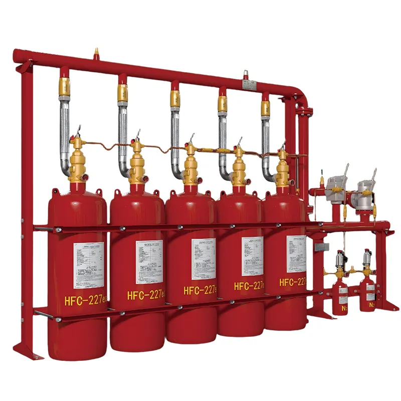 Стационарная газовая система пожаротушения на основе гептафторпропана с сетевым распределением QMQ4.2/120N-RBr