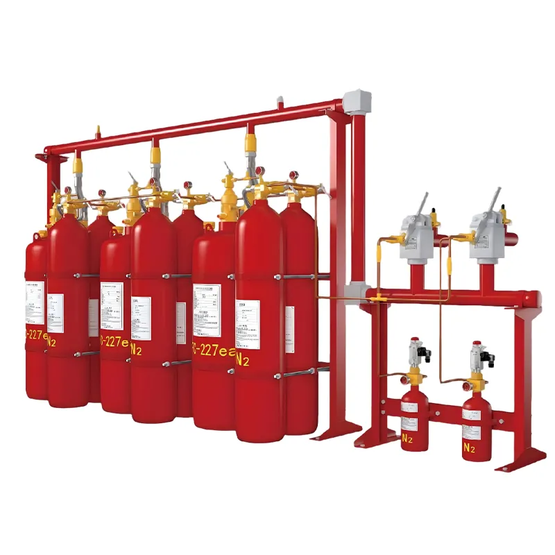 Система пожаротушения на основе гептафторпропана с выносным баллоном-ресивером QMQ4.2/120W-RBr