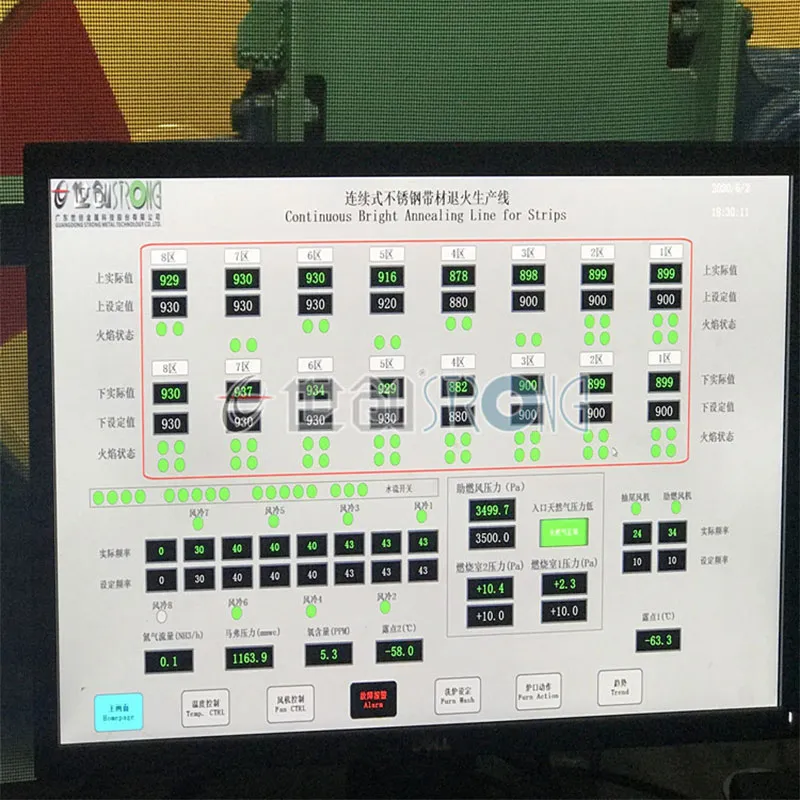 Автоматизированная линия непрерывного светлого отжига для нержавеющей стальной ленты