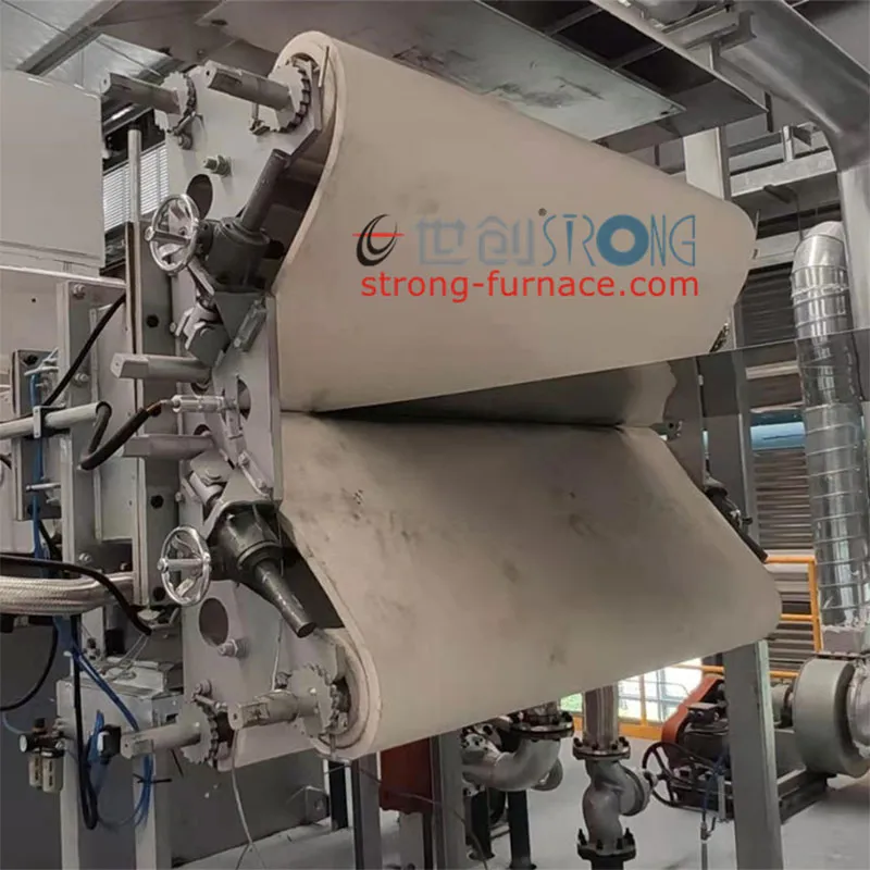 Войлочное уплотнительное устройство для печей светлого отжига