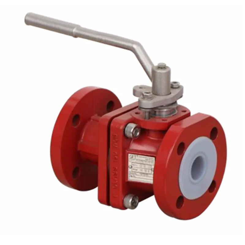 Шаровой клапан футерованный фторопластом