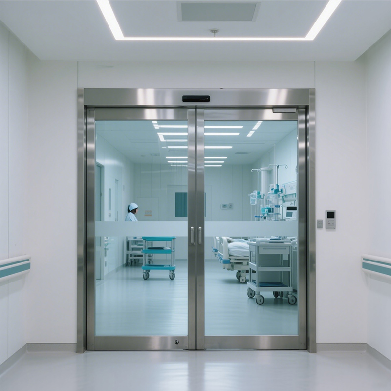 Автоматическая стеклянная дверь для отделения интенсивной терапии (ICU)