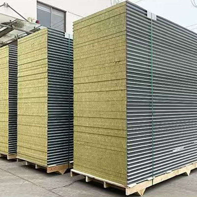 Механическая сэндвич-панель для чистых помещений с сердечником из минваты и облицовкой из стали на высокопрочном клее