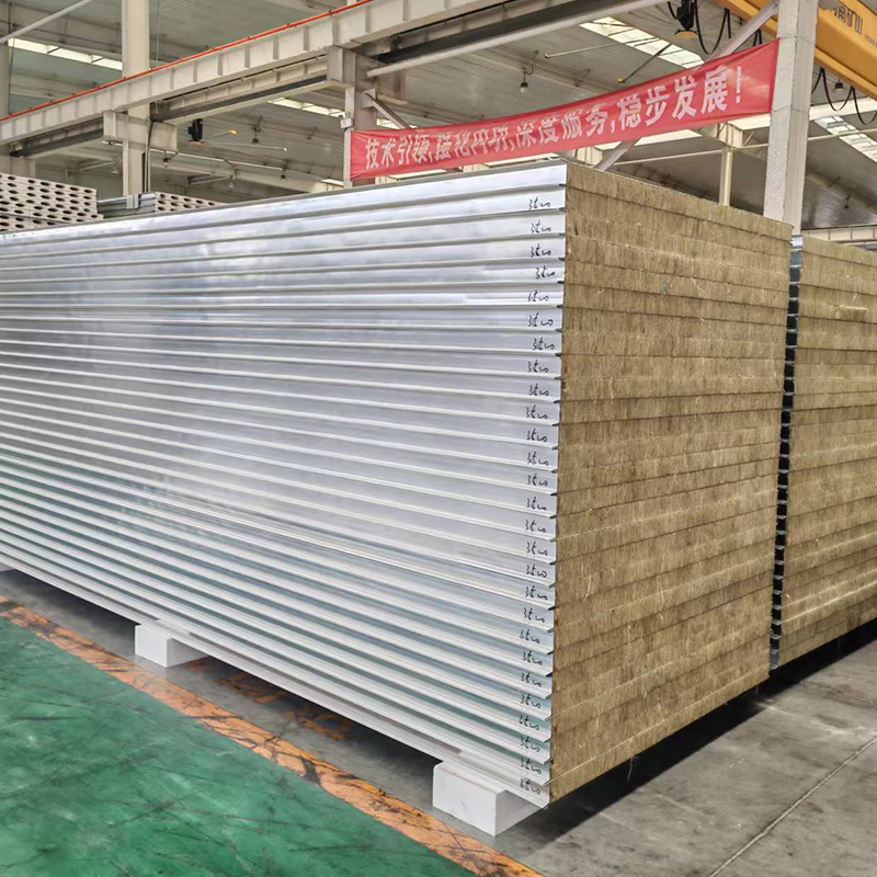 Механическая сэндвич-панель для чистых помещений с сердечником из минваты и облицовкой из стали на высокопрочном клее