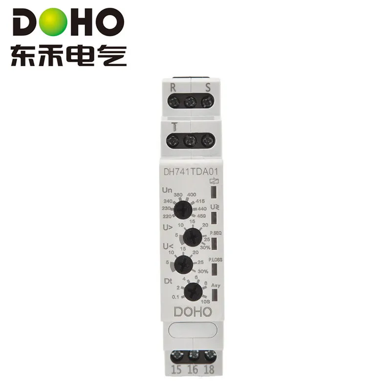 Реле контроля напряжения (3-фазное, 3-проводное) DH741TDA01