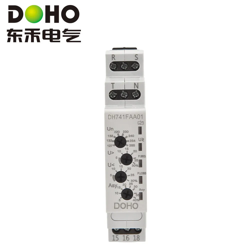 Реле контроля напряжения (3-фазное, 4-проводное) DH741FAA01